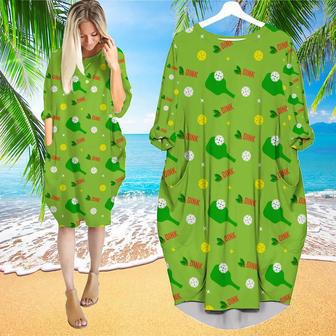 Pickleball Christmas Dink Resbonsibly In July Long Sleeve Midi Dress | Newhawaiianshirts UK