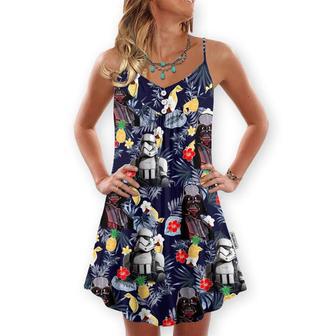 Star Wars Darth Vader Storm Trooper Flower - V-Neck Sleeveless Cami Dress | Newhawaiianshirts