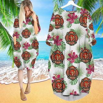 Summer Monstera Exotic Tropical Long Sleeve Midi Dress | Newhawaiianshirts AU