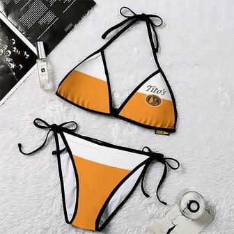 Tito's Stripes Triangle Beach Bikini | Newhawaiianshirts UK