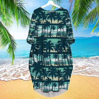 Tropical Vintage Long Sleeve Midi Dress | Newhawaiianshirts AU