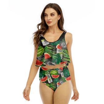 White Claw Watermelon Ruffled Vest Swimsuit | Newhawaiianshirts AU