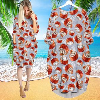 You Had Me At Sushi Cream Long Sleeve Midi Dress | Newhawaiianshirts AU