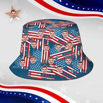 Custom Bucket Hat Face Unisex Fisherman Hat Summer Hat Independence Day | Newhawaiianshirts