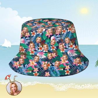 Custom Bucket Hat Personalized Face All Over Print Tropical Flower Print Hawaiian Fisherman Hat - Fashion Flowers | Newhawaiianshirts DE