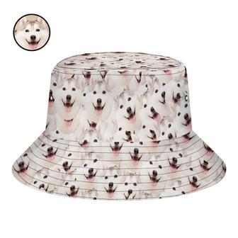 Custom Bucket Hat Unisex Pet Face Mash Bucket Hat Personalize Wide Brim Outdoor Summer Cap Hiking Beach Sports Hats Gift For Lover | Newhawaiianshirts DE