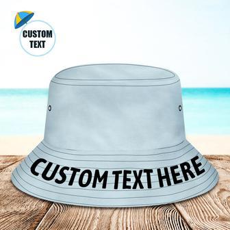 Custom Bucket Hat With Text Unisex Fisherman Hat Summer Hat | Newhawaiianshirts AU