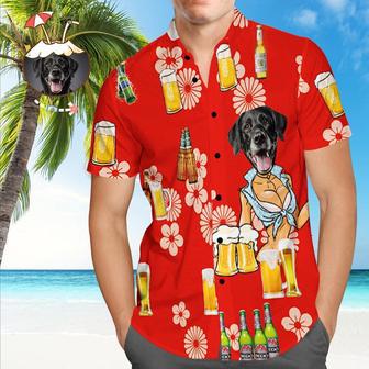 Custom Dog Face Hawaiian Shirt Custom Hawaiian Shirt With Photo Button Down Beach Shirts | Newhawaiianshirts CA