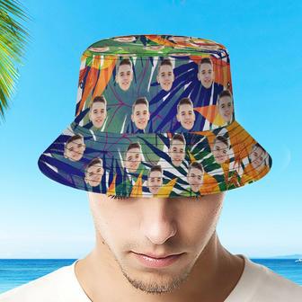 Custom Face Hat Hawaiian Fisherman Hat Bucket Hat Beach Sports Hat | Newhawaiianshirts AU