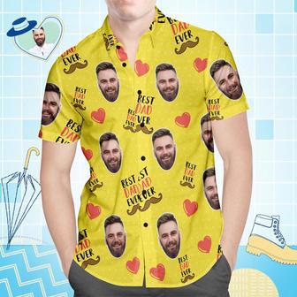 Custom Face Hawaiian Shirt All Over Print Men's Shirt Best Dad Ever | Newhawaiianshirts UK