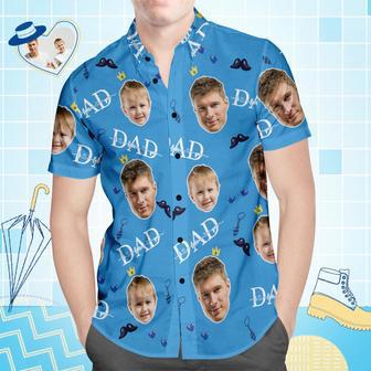 Custom Face Hawaiian Shirt All Over Print Men's Shirt I Love You Dad | Newhawaiianshirts UK