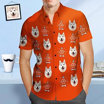 Custom Face Hawaiian Shirt Best Dog Dad Ever Personalized Father's Day Shirt Gift For Dad | Newhawaiianshirts UK