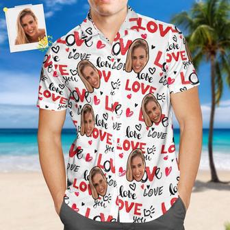 Custom Face Hawaiian Shirt For Men All Over Print Personalized White Shirt | Newhawaiianshirts