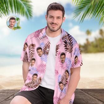 Custom Face Hawaiian Shirt For Men Personalized Short Sleeves Shirt With Photo Men Random Tropical Print Shirt | Newhawaiianshirts