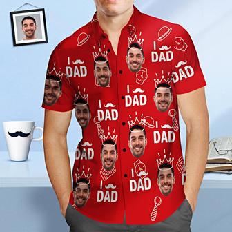 Custom Face Hawaiian Shirt I Love Dad Personalized Father's Day Shirt Gift For Dad | Newhawaiianshirts