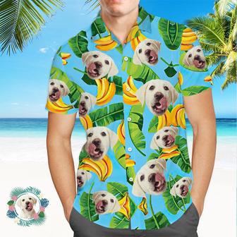 Custom Face Hawaiian Shirt Men's All Over Print Aloha Shirt Gift - Banana | Newhawaiianshirts AU