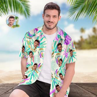 Custom Face Hawaiian Shirt Men's All Over Print Aloha Shirt Gift - Fresh Flowers | Newhawaiianshirts CA