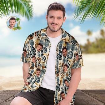 Custom Face Hawaiian Shirt Men's All Over Print Aloha Shirt Gift - Vintage Pattern | Newhawaiianshirts CA