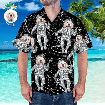 Custom Face Hawaiian Shirt Personalized Hawaiian Shirt Space Pattern Short-Sleeve Shirt | Newhawaiianshirts