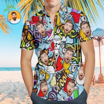 Custom Face Hawaiian Shirts Personalized Hip Hop Style Cool Shirt | Newhawaiianshirts AU