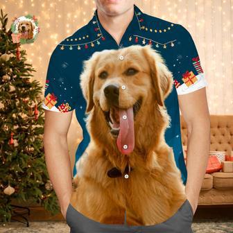 Custom Face Hawaiian Shirts Personalized Photo Gift Men's Christmas Shirts For Pet Lovers - Stars And Gifts | Newhawaiianshirts AU