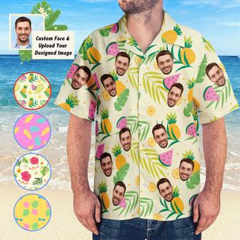 Custom Face Hawaiian Shirts Upload Your Own Designed Image Aloha Beach Shirt For Men | Newhawaiianshirts AU