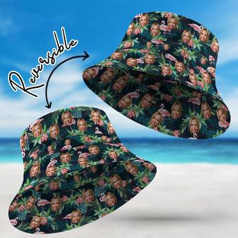 Custom Face Hawaiian Style Bucket Hat Double-Side-Wear Reversible Fisherman Hat | Newhawaiianshirts CA