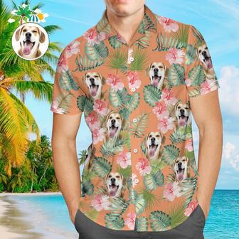 Custom Face Men Hawaiian Shirts Personalized Dog Face On A Hawaiian Shirt For Pet Lover | Newhawaiianshirts CA