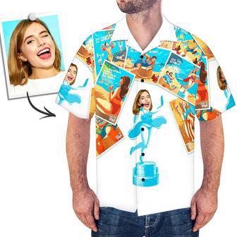 Custom Face Shirt Men's Hawaiian Joining Together Photos | Newhawaiianshirts AU