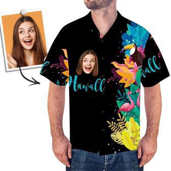 Custom Face Shirt Men's Hawaiian Shirt Black | Newhawaiianshirts AU