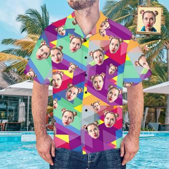 Custom Face Shirt Men's Hawaiian Shirt-Colourful | Newhawaiianshirts AU