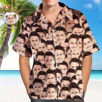 Custom Face Shirt Men's Hawaiian Shirt Face Mash | Newhawaiianshirts AU