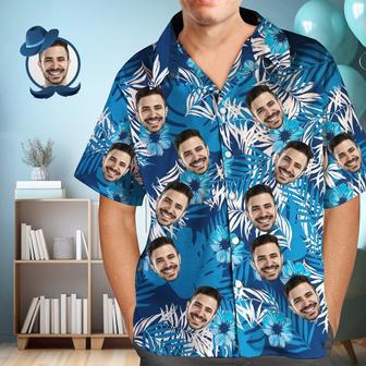 Custom Face Shirt Men's Hawaiian Shirt For Husband Gift For Father | Newhawaiianshirts AU