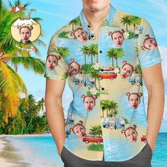 Custom Face Shirt Men's Hawaiian Shirt Island Vacation | Newhawaiianshirts AU