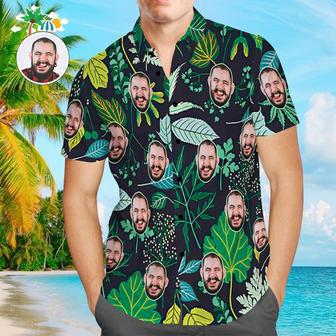 Custom Face Shirt Personalized Photo Men's Hawaiian Shirt Men's Hawaiian Shirt Cool Handsome | Newhawaiianshirts