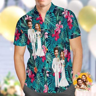 Custom Hawaiian Shirt Personalized Wedding Hawaiian Flower Shirt Best Wedding Gift | Newhawaiianshirts UK