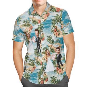 Custom Hawaiian Shirt Personalized Wedding Hawaiian Shirt Best Wedding Gift | Newhawaiianshirts AU