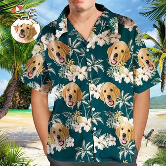 Custom Hawaiian Shirts With Pet Face Funky Vintage Hawaiian Shirt Casual Shirt For Gift | Newhawaiianshirts AU