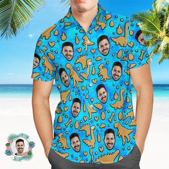 Custom Men's Shirt Face All Over Print Hawaiian Shirt Funny Gifts | Newhawaiianshirts AU