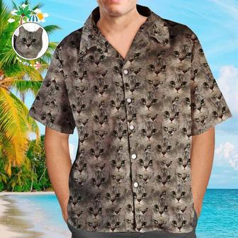 Custom Pet Face Hawaiian Shirt Men's All Over Print Hawaiian Shirt Personalized Hawaiian Shirt | Newhawaiianshirts