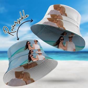 Custom Photo Bucket Hat Double-Side-Wear Reversible Outdoors Beach Fisherman Hat | Newhawaiianshirts AU