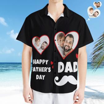 Custom Photo Hawaiian Shirt Personalised Father And Son Hawaiian Shirt Gift Father's Day Gift | Newhawaiianshirts