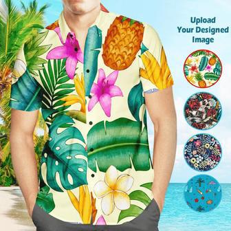 Custom Photo Hawaiian Shirts Upload Your Own Designed Image Aloha Beach Shirt For Men | Newhawaiianshirts UK