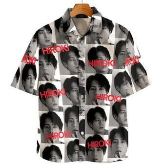 Custom Photo Text Hawaiian Shirts Personalized Photos Japanese Retro Men's Shirt Gift | Newhawaiianshirts DE