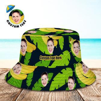 Custom Your Photo Face And Pet Summer Bucket Hat Fisherman Hat - Banana | Newhawaiianshirts UK