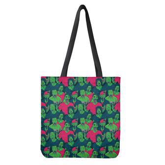 Green Walking Zombie Print Tote Bag | Newhawaiianshirts CA