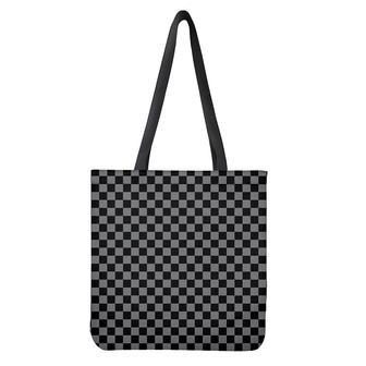 Grey And Black Checkered Pattern Print Tote Bag | Newhawaiianshirts