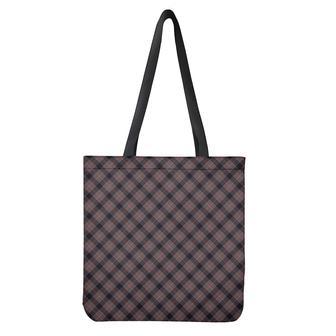 Grey And Orange Plaid Pattern Print Tote Bag | Newhawaiianshirts UK