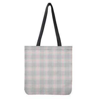 Grey Prince Of Wales Check Print Tote Bag | Newhawaiianshirts AU