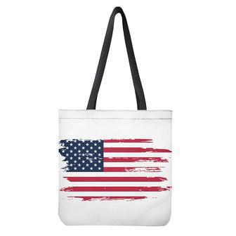 Grunge Flag Of Usa Print Tote Bag | Newhawaiianshirts